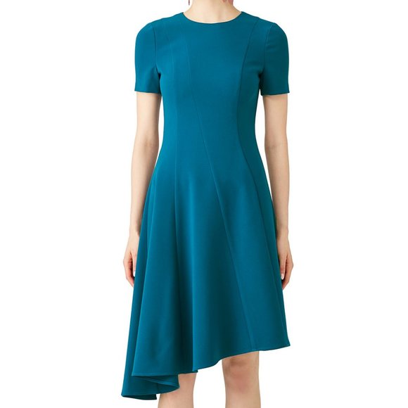 princess polly baby blue dress Olcay Asymmetric Hem A-Line Dress by Black Halo main image 0